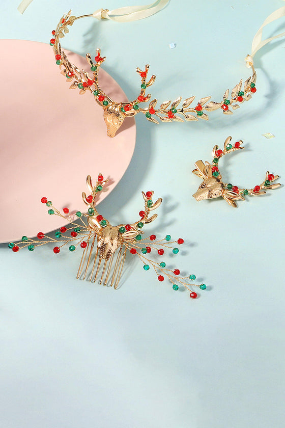 Copricapo con alce, accessori natalizi per capelli