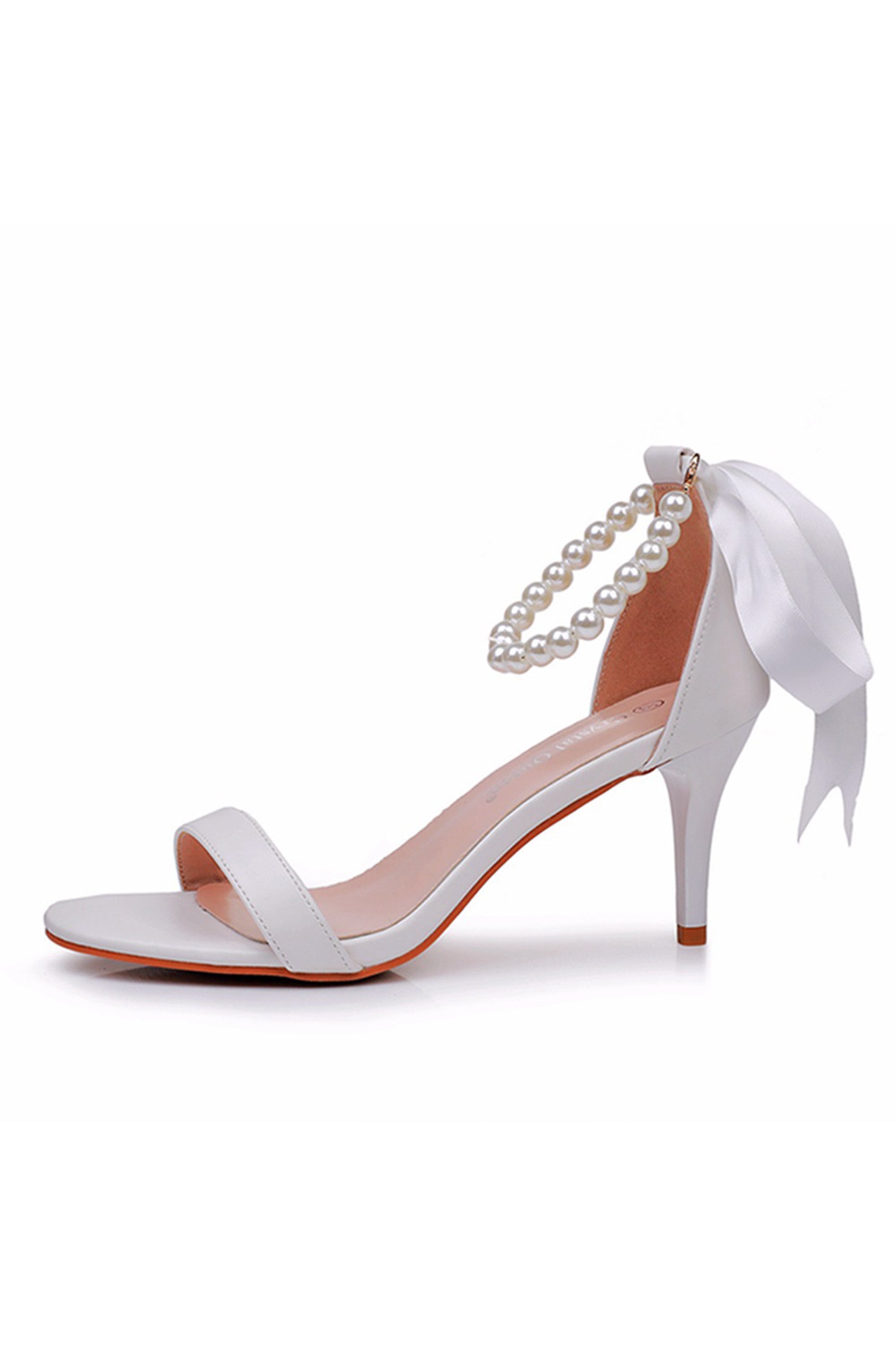 GALPADA Sandali Con Tacco Grosso Donna – Bianchi, Plateau, Fiocco E Fibbia, In Pelle Verniciata PU, Tacco Allargato Stabile, Estivi, Taglie 36-43