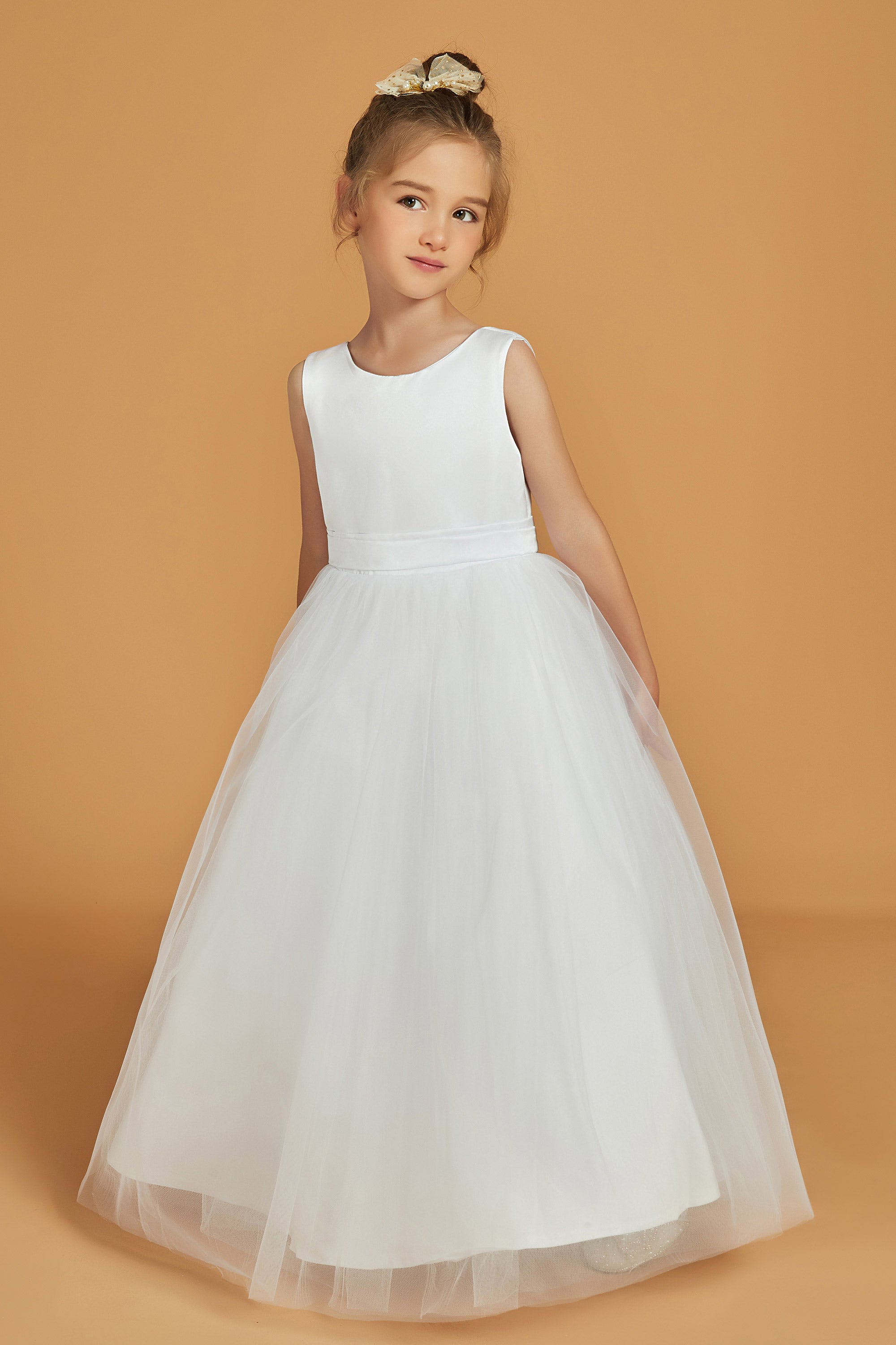 Vestito Principessa In Tulle A Maniche Lunghe Per Bambine 1-3 Anni - Perfetto Per Compleanni, Foto E Occasioni Speciali - copertina