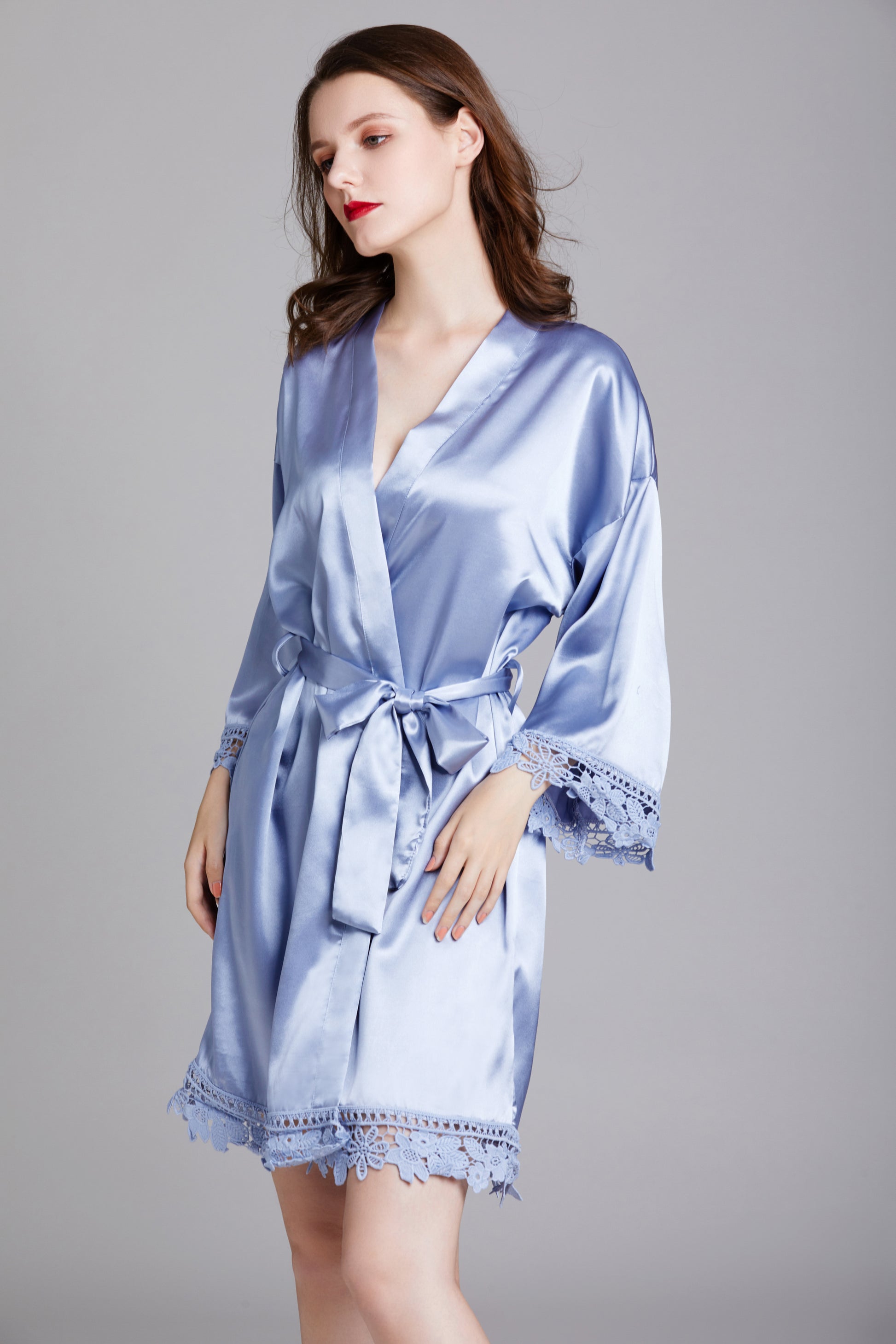 Vestaglie Pigiama E Vestaglia Vestaglie Pigiama In Charmeuse Con