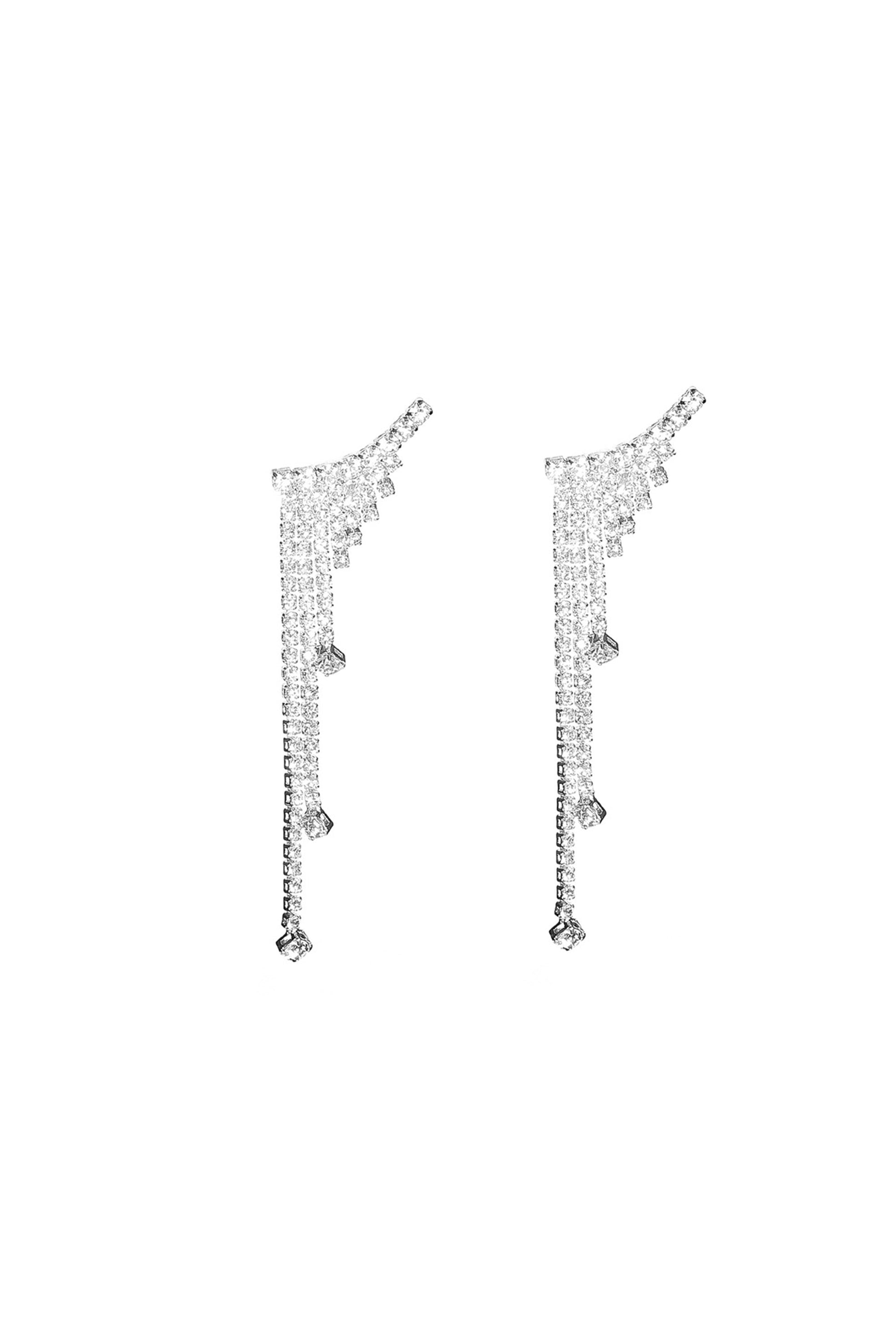 Orecchini lunghi con strass - Nero - DONNA | H&M IT Orecchini lunghi con strass - Nero - DONNA | H&M IT