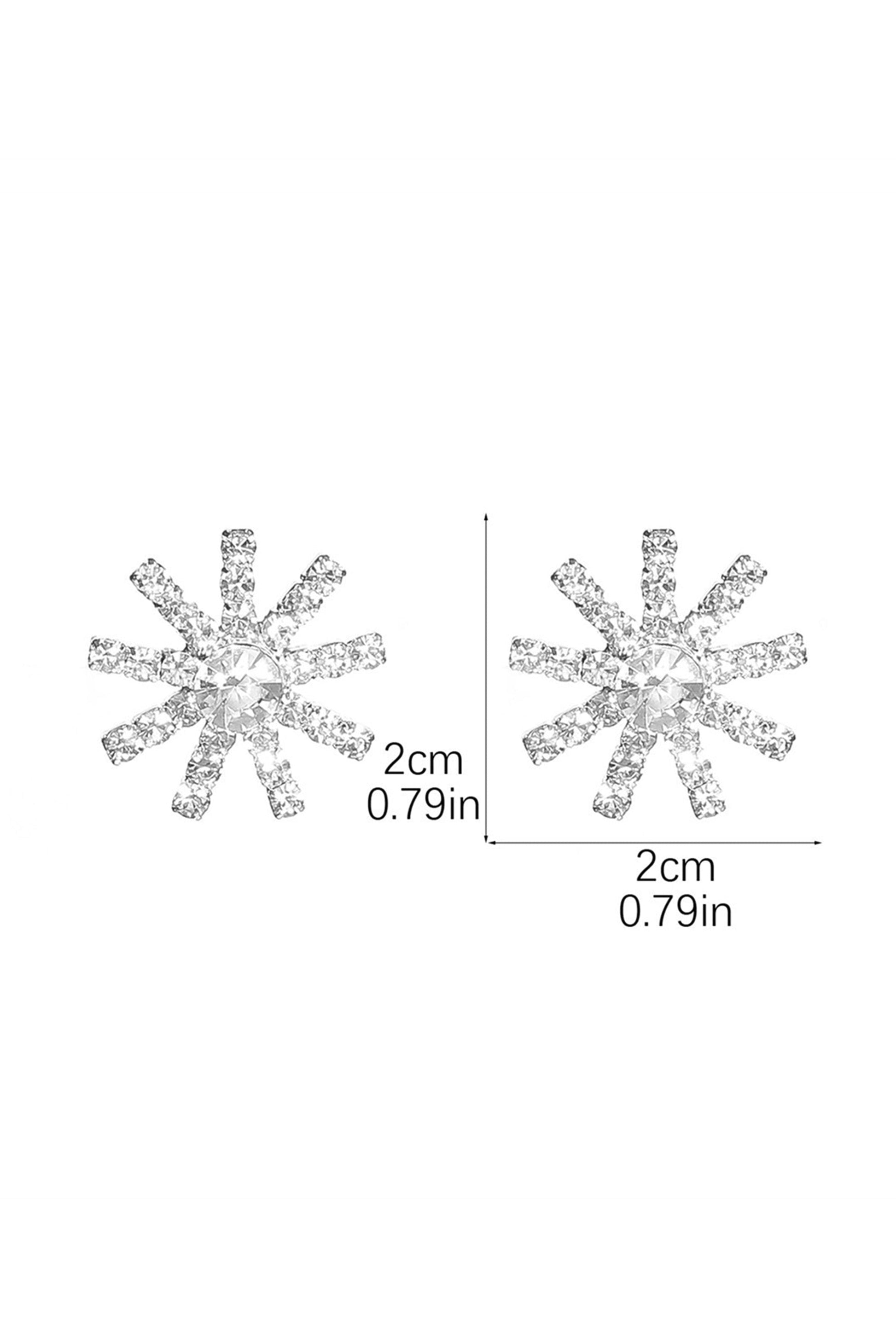 Orecchini di fiocco di neve di Natale Orecchini di fiocco di neve di Natale