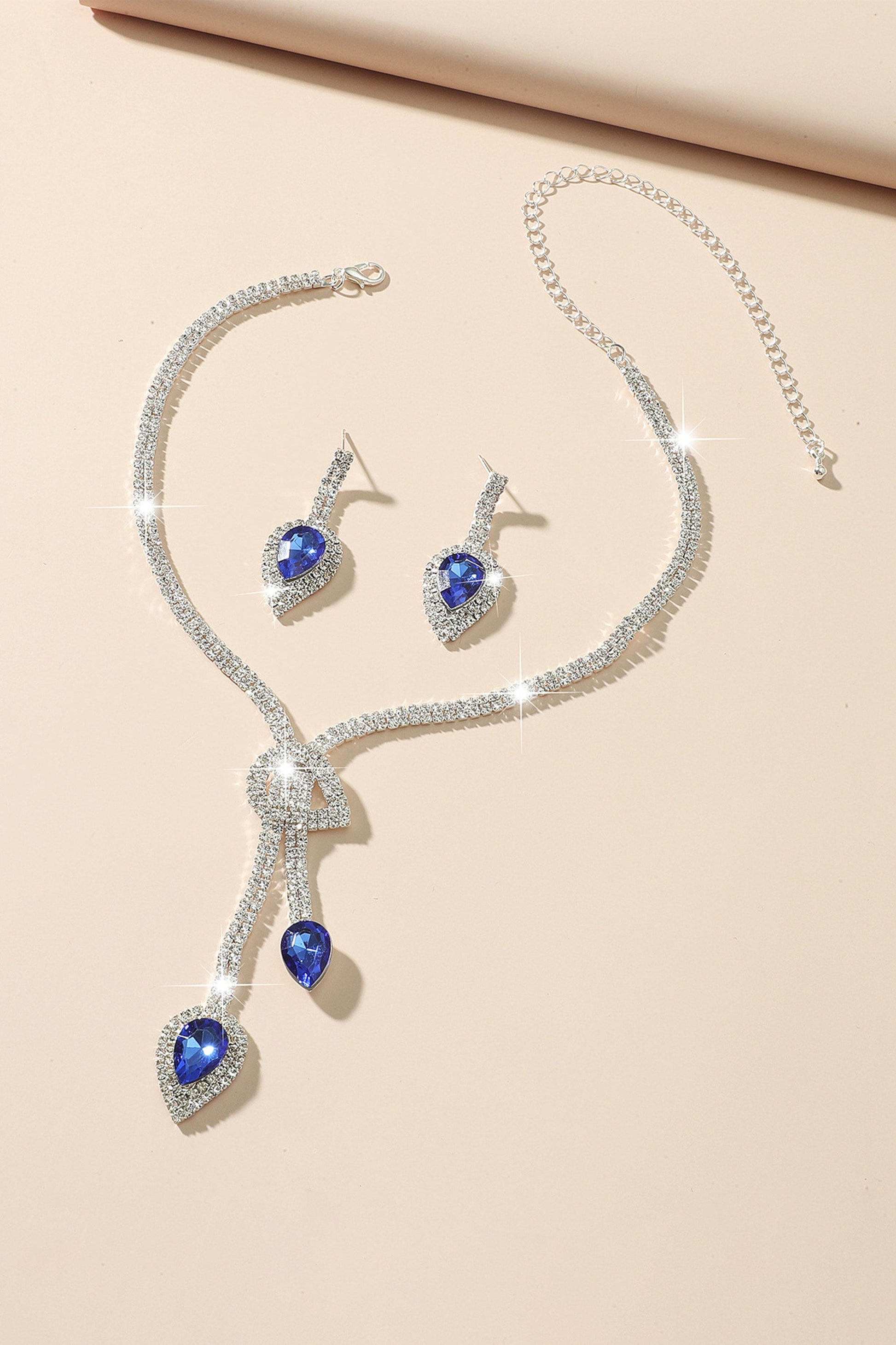 Set Gioielli Da Sposa Con Strass - Collana E Orecchini In Cristallo, Per Cerimonie Ed Eventi - Foto 9