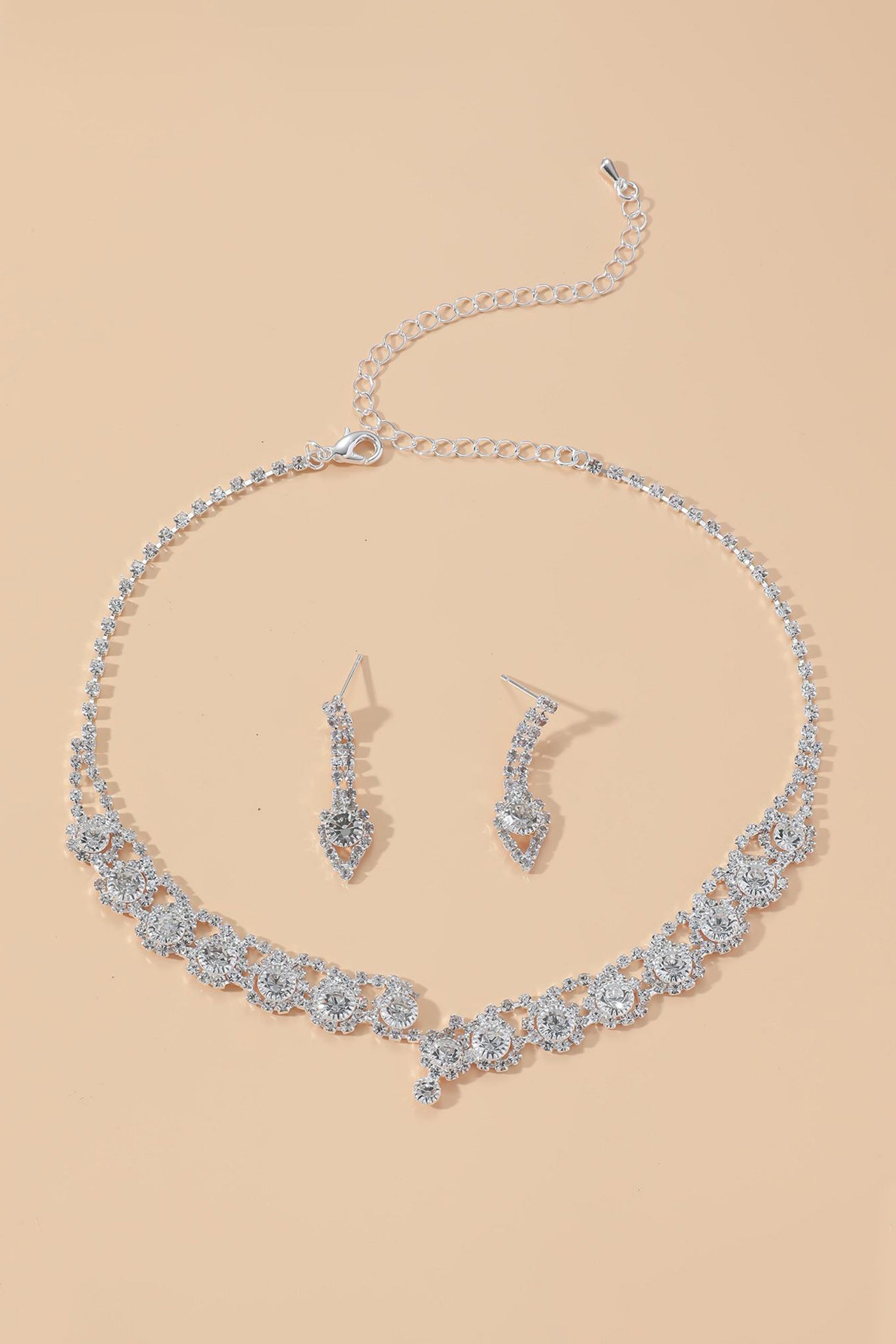 Set di gioielli in argento sterling 925 con fiori per donna, collana Set di gioielli in argento sterling 925 con fiori per donna, collana