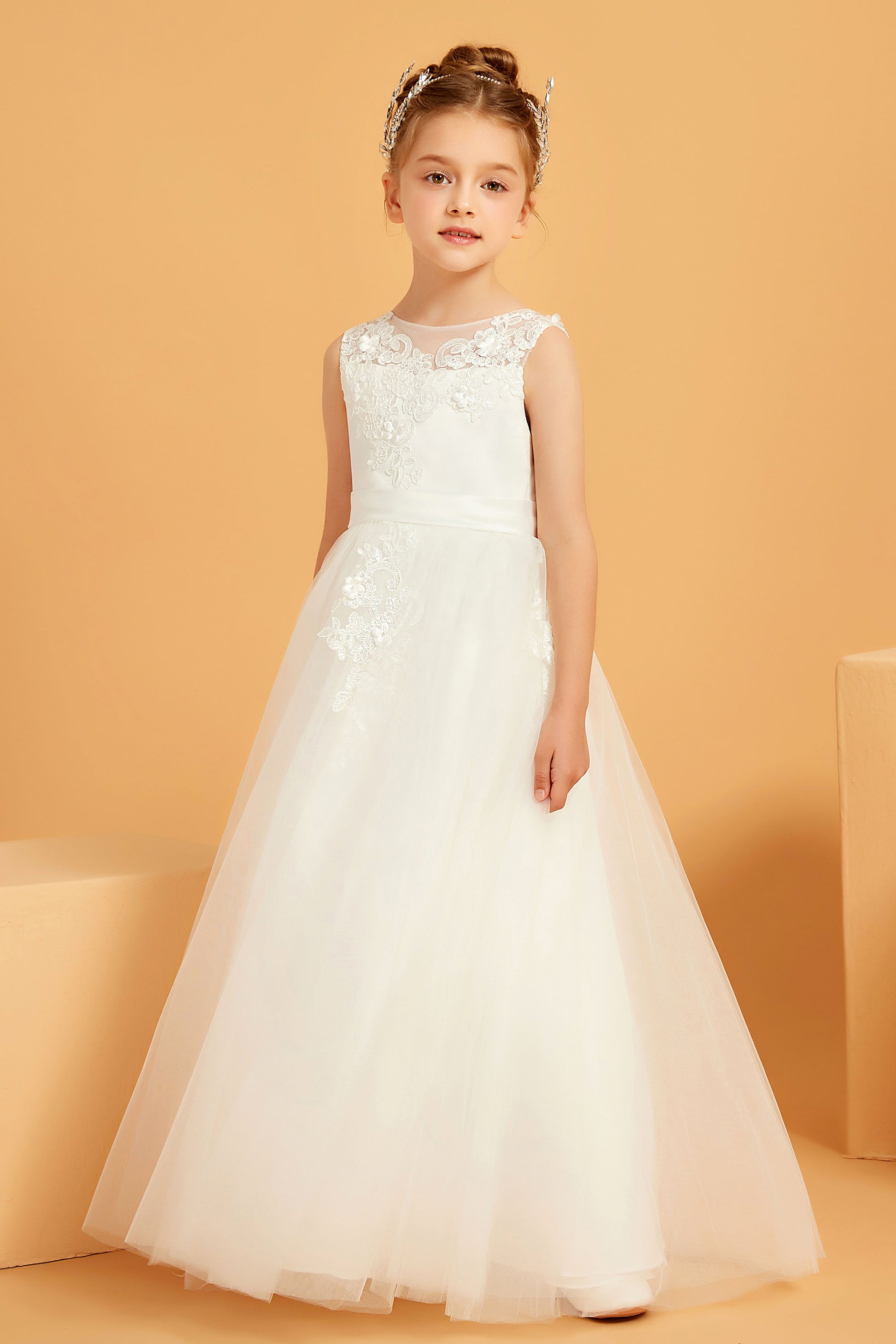 Vestito Bambina Darringls Stampa Floreale - Abito Elegante Tutu Lungo Per Feste 0-8 Anni - Foto 3