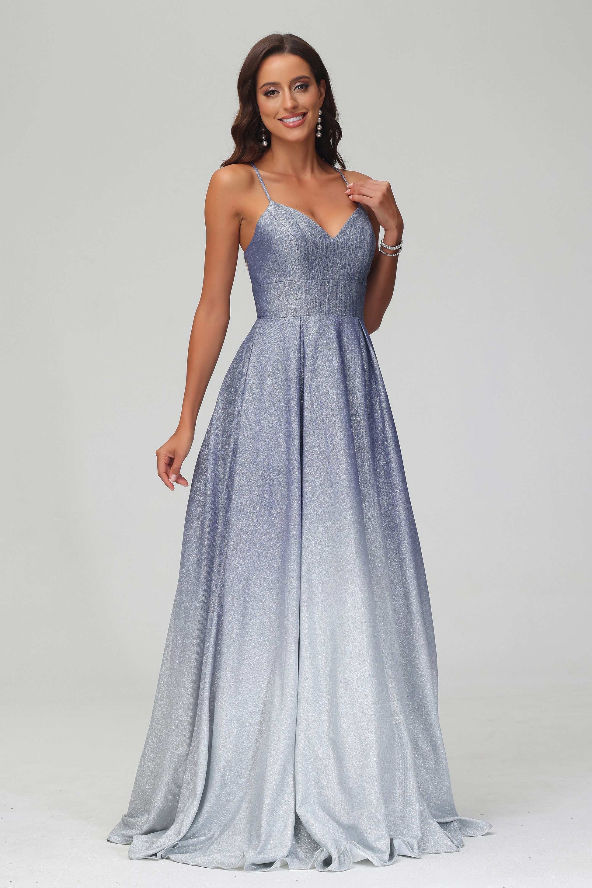 Zorayi Abito da donna con glitter, senza spalline, in pizzo e tulle, Vestito Donna Blu 44 Zorayi Abito da donna con glitter, senza spalline, in pizzo e tulle, Vestito Donna Blu 44