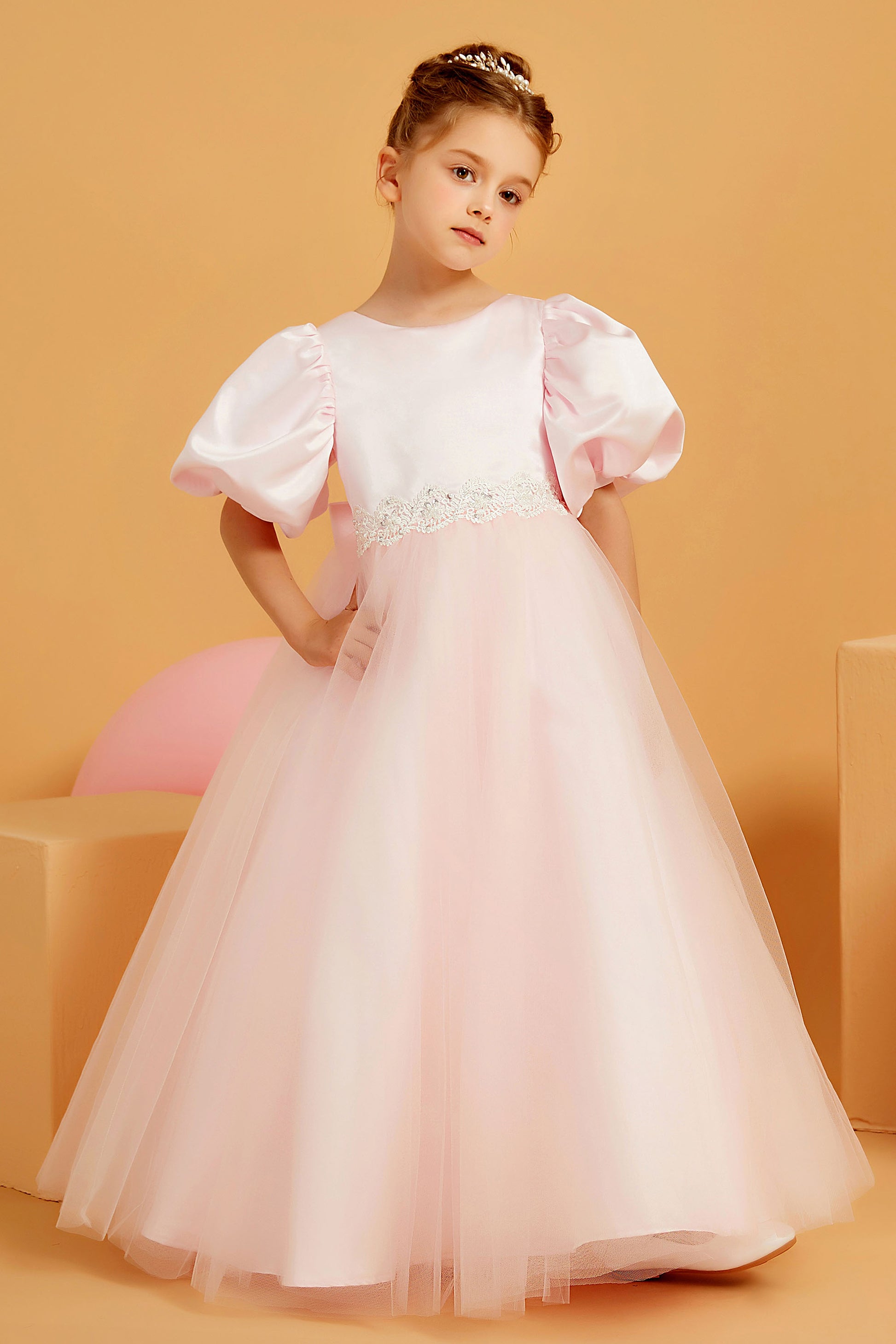 FYMNSI Vesto da bambina con fiori, vesto da principessa, abo da FYMNSI Vesto da bambina con fiori, vesto da principessa, abo da