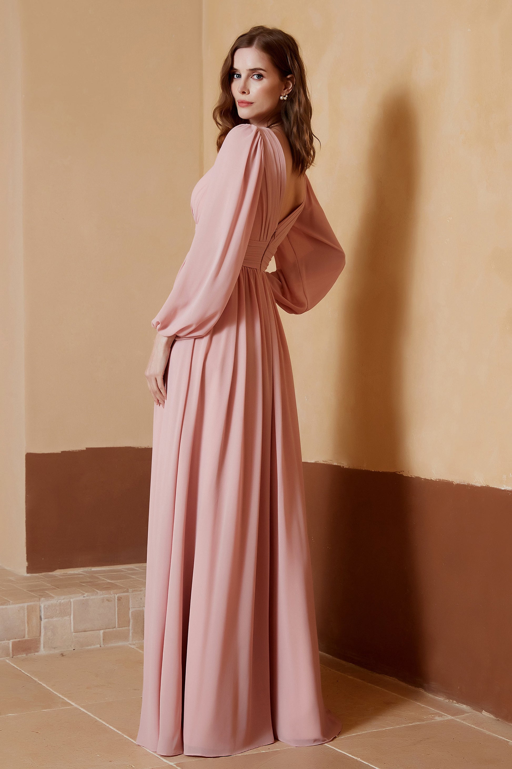 Gonna Lunga Maxi In Chiffon Plissettato Doppio Strato – Donna, Vita Elasticizzata, Colori Vari - Foto 5