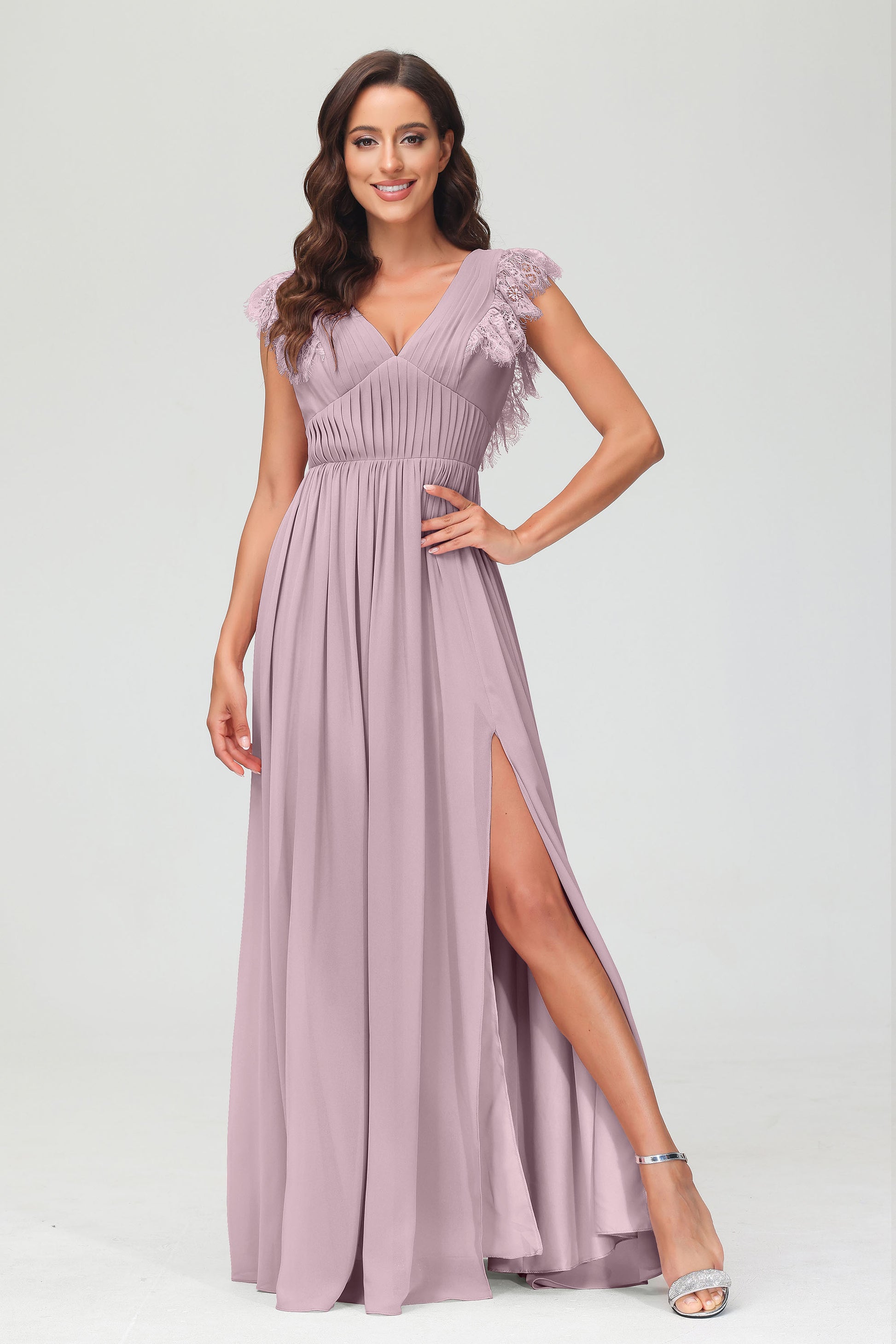 DAZY Abo lungo ed elegante da donna con collo asimmetrico, colore DAZY Abo lungo ed elegante da donna con collo asimmetrico, colore