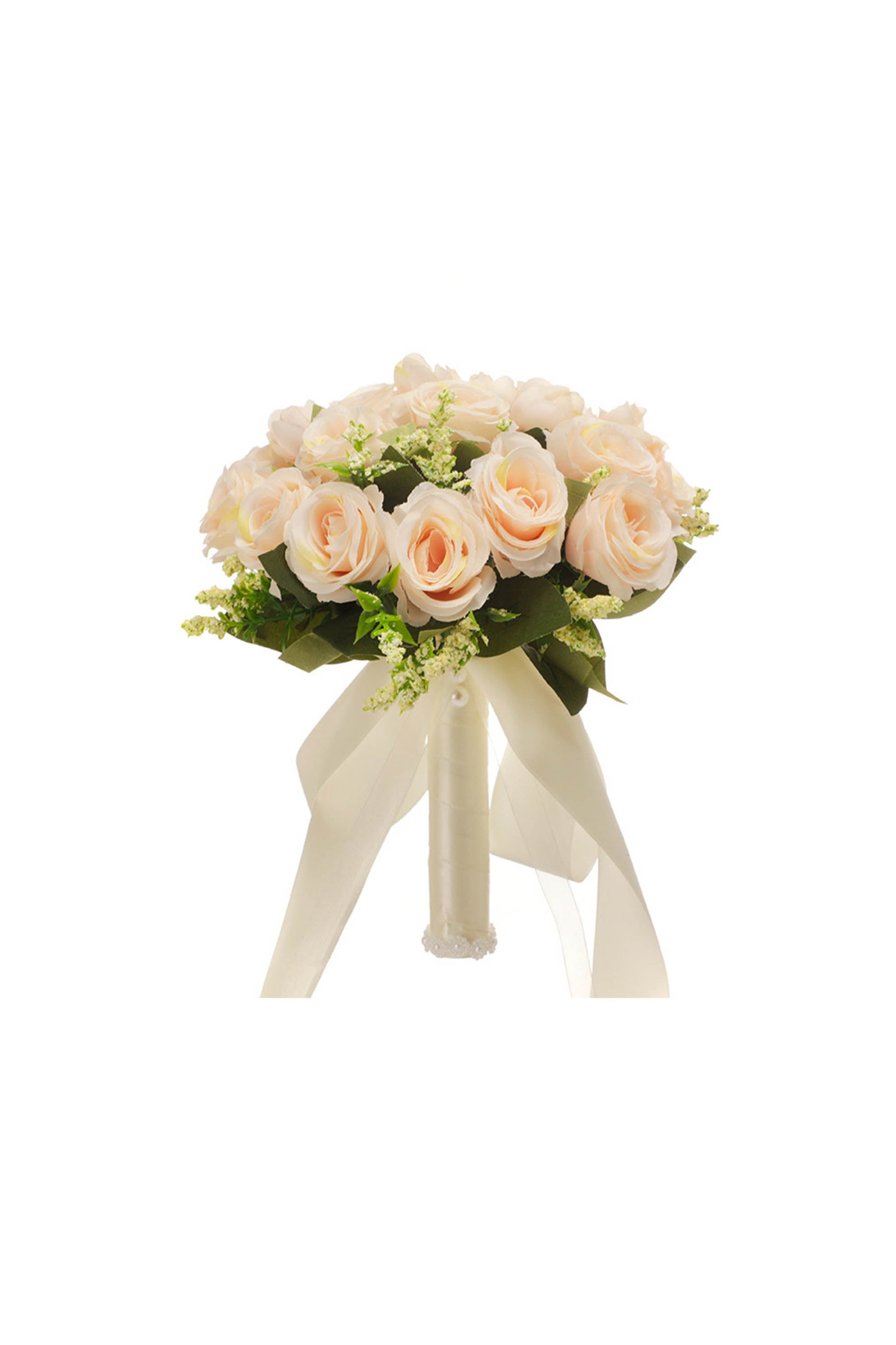 25 Rose Artificiali In Schiuma Con Stelo – Colore Avorio, 22,9 Cm, Realistiche, Per Bouquet E Decorazioni Fai Da Te