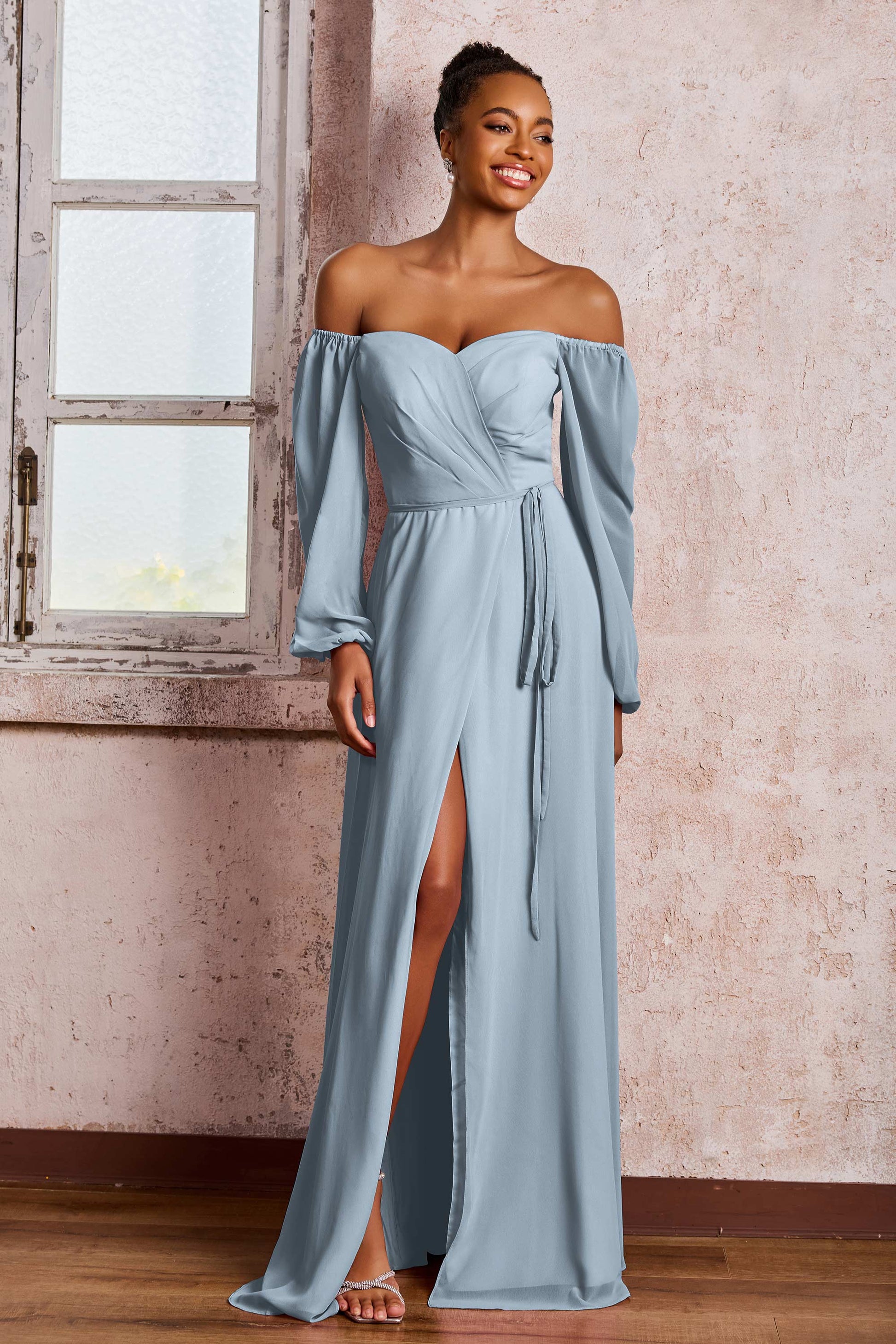 Vestito da principessa da donna, con scollo quadrato, spalle scoperte, mini abito casual in chiffon, a tunica, linea A, da donna, a maniche lunghe, abito da spiaggia con punto smock, abito in Vestito da principessa da donna, con scollo quadrato, spalle scoperte, mini abito casual in chiffon, a tunica, linea A, da donna, a maniche lunghe, abito da spiaggia con punto smock, abito in
