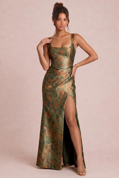 [Floreale verde e oro]