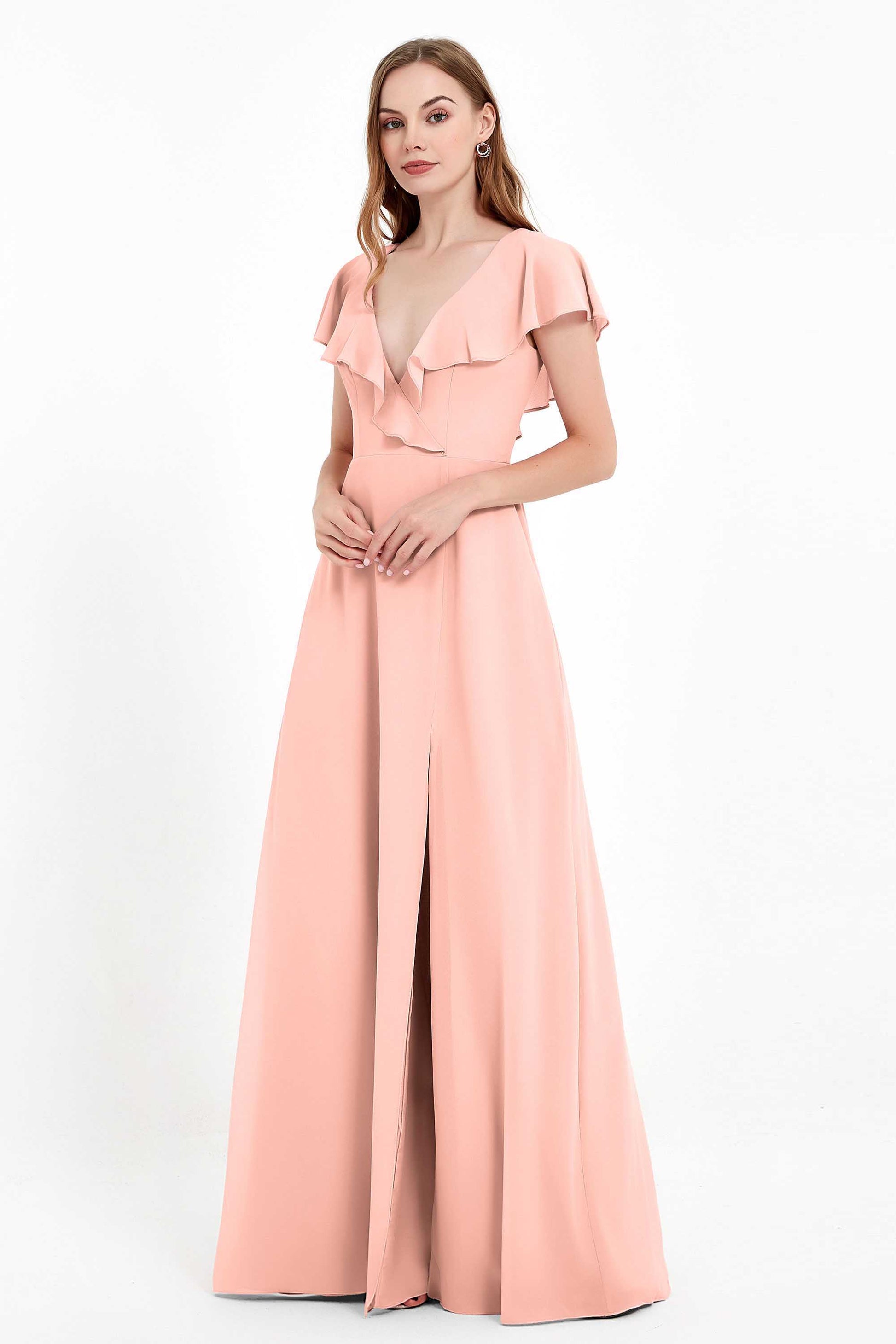 Abito midi in chiffon verde: abito estivo boho senza maniche con scollo a V - Italia Abito midi in chiffon verde: abito estivo boho senza maniche con scollo a V - Italia